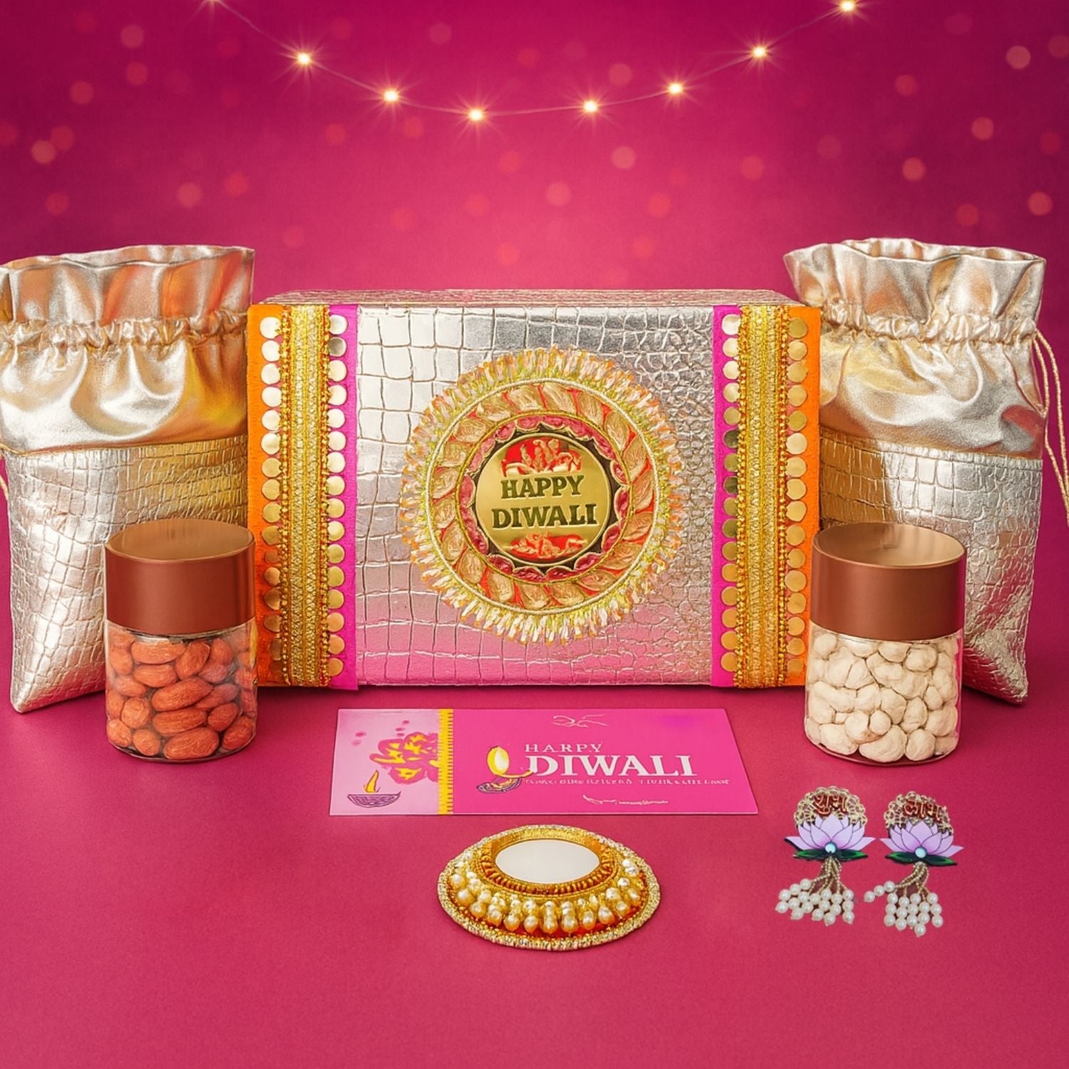 Luxury Diwali Gift Box - Chamak Dhamak Hamper