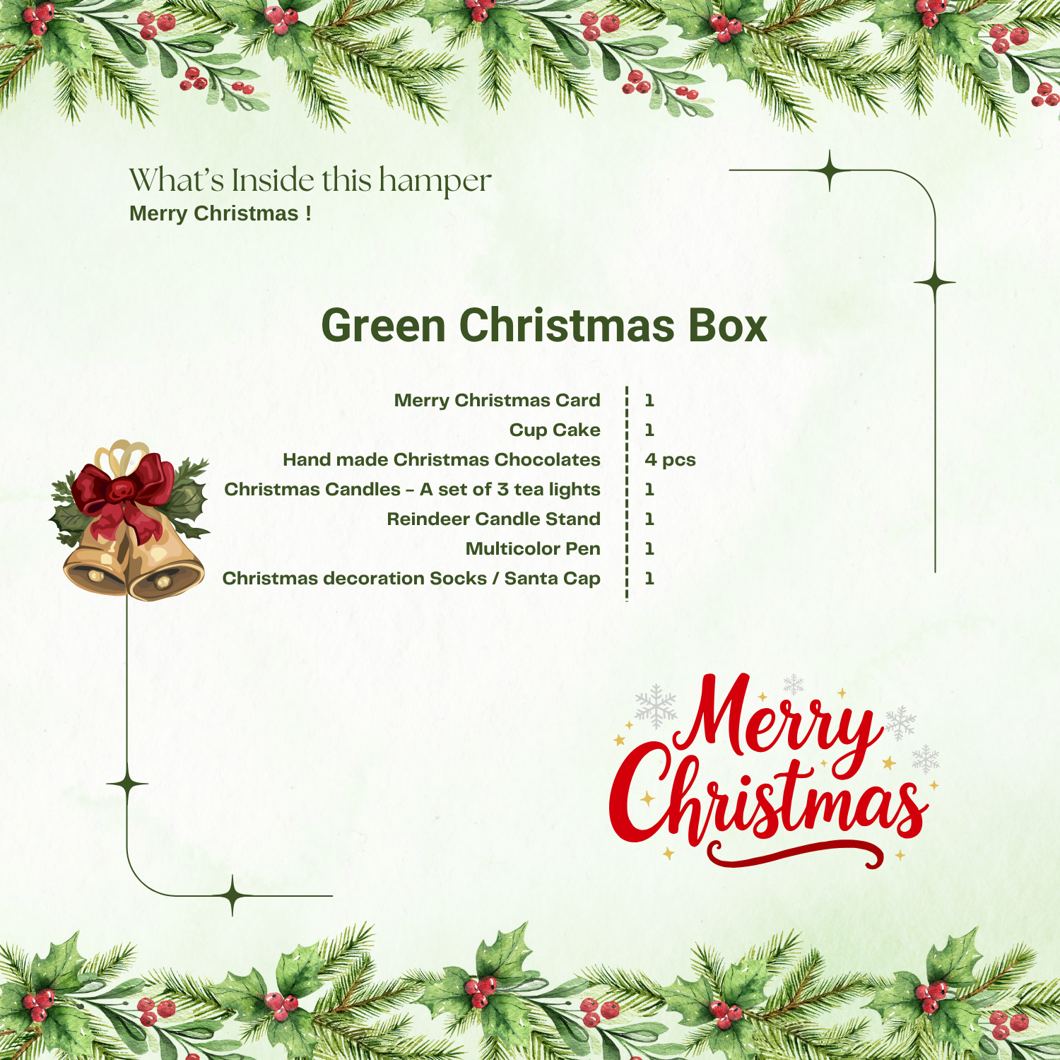 Green Christmas Box