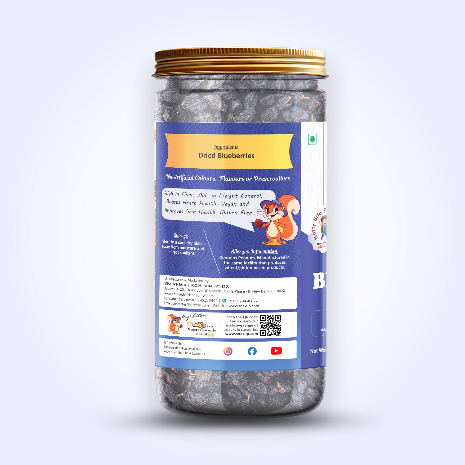 Premium Dried Californian Blueberries 570 g