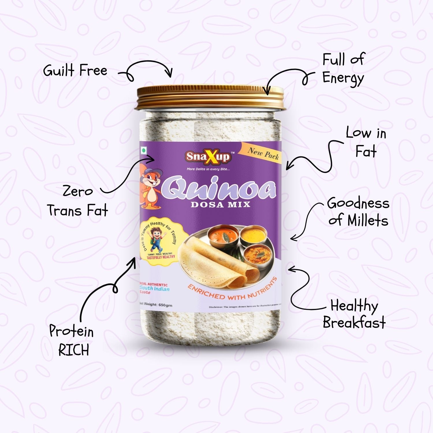 Quinoa Dosa Mix 650 g