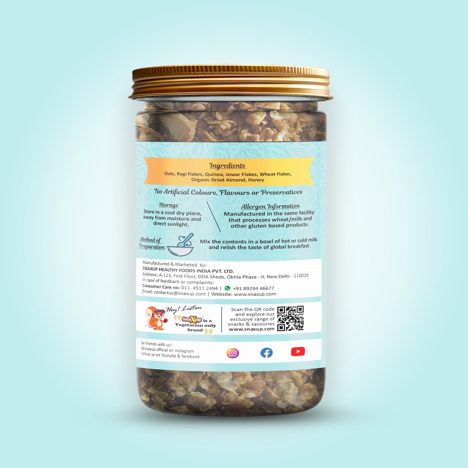 Granola Honey Flavour With Grain & Millet 500 g