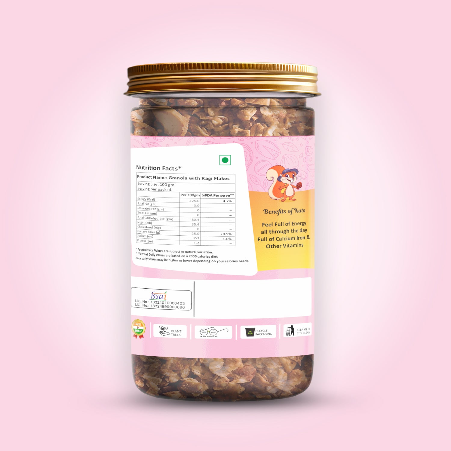 Granola Berries Flavour With Ragi Flakes 500 g