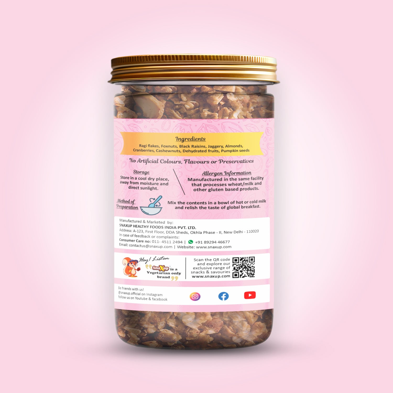 Granola Berries Flavour With Ragi Flakes 500 g