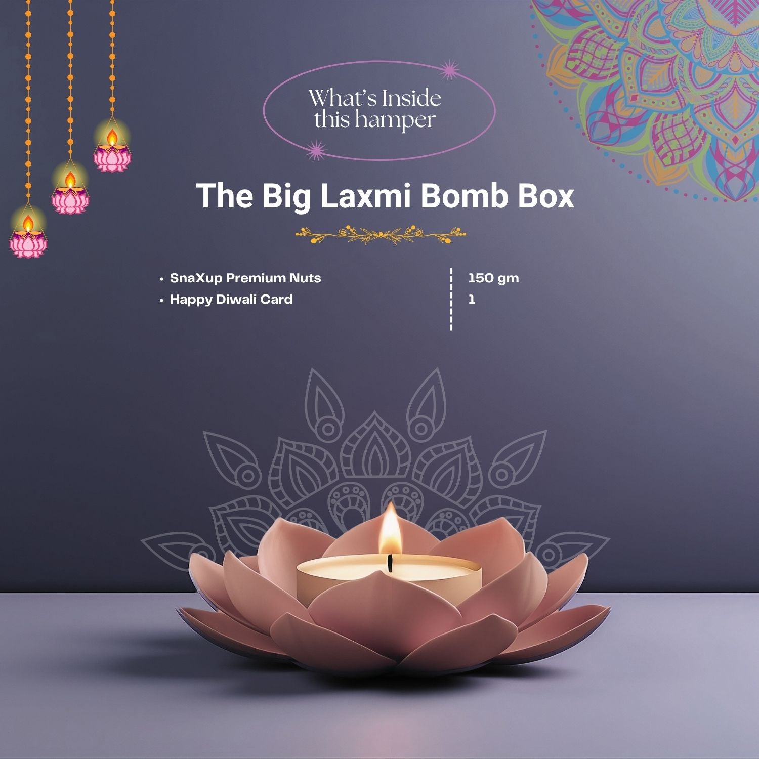 Luxury Diwali Gift Box - The Big Laxmi Bomb Box