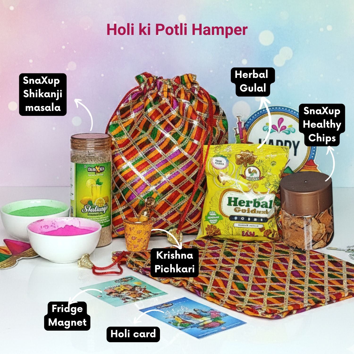 Holi Hamper Color ki Potli