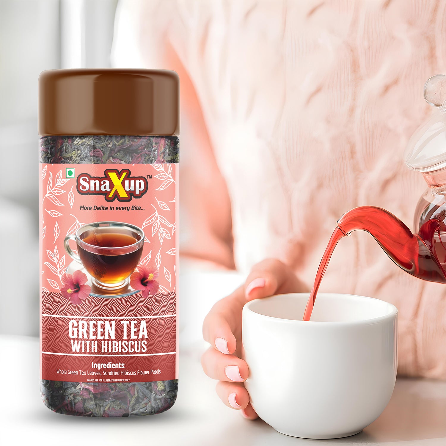 Green Tea With Hibiscus Tea 100 g