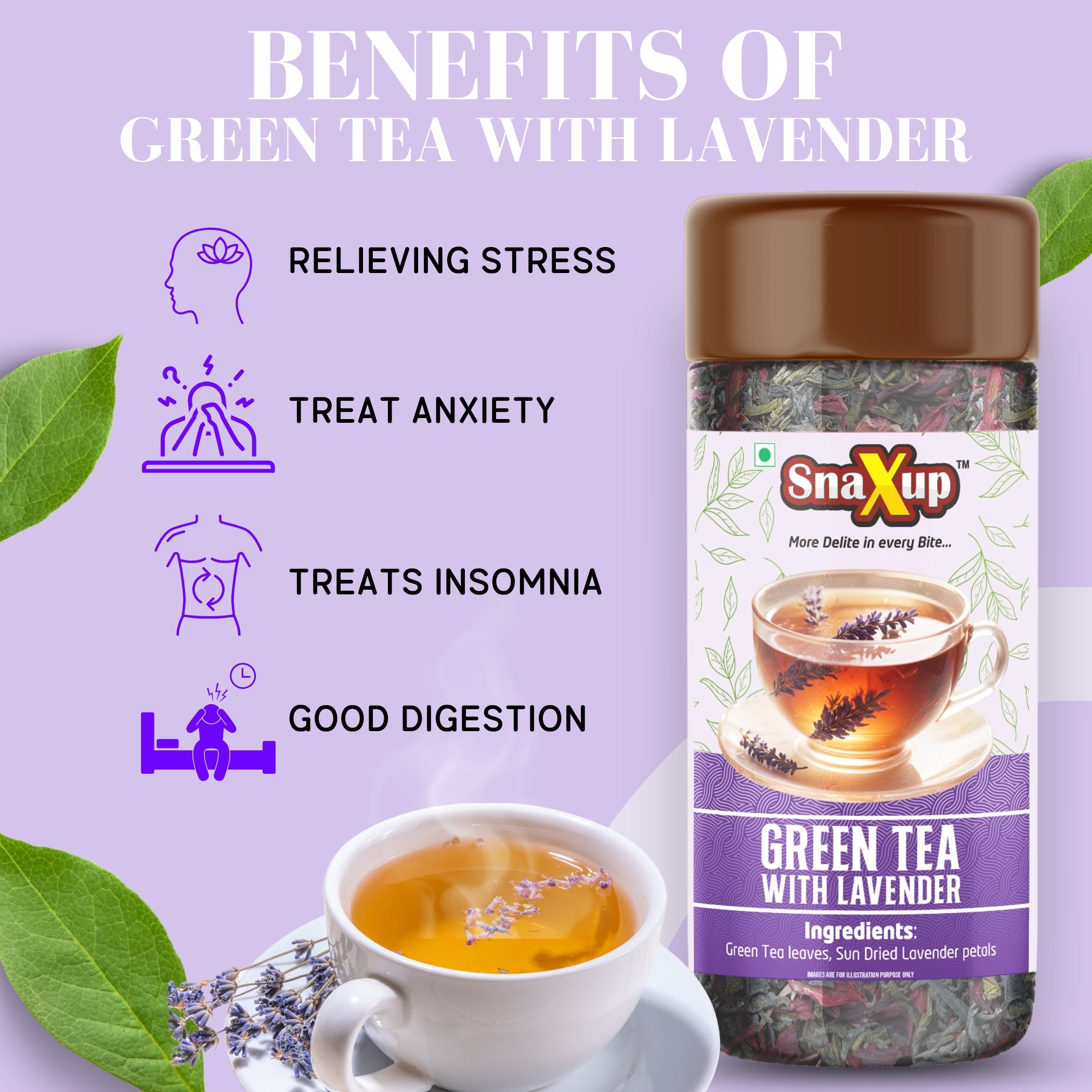Green Tea With Lavender Tea 100 g