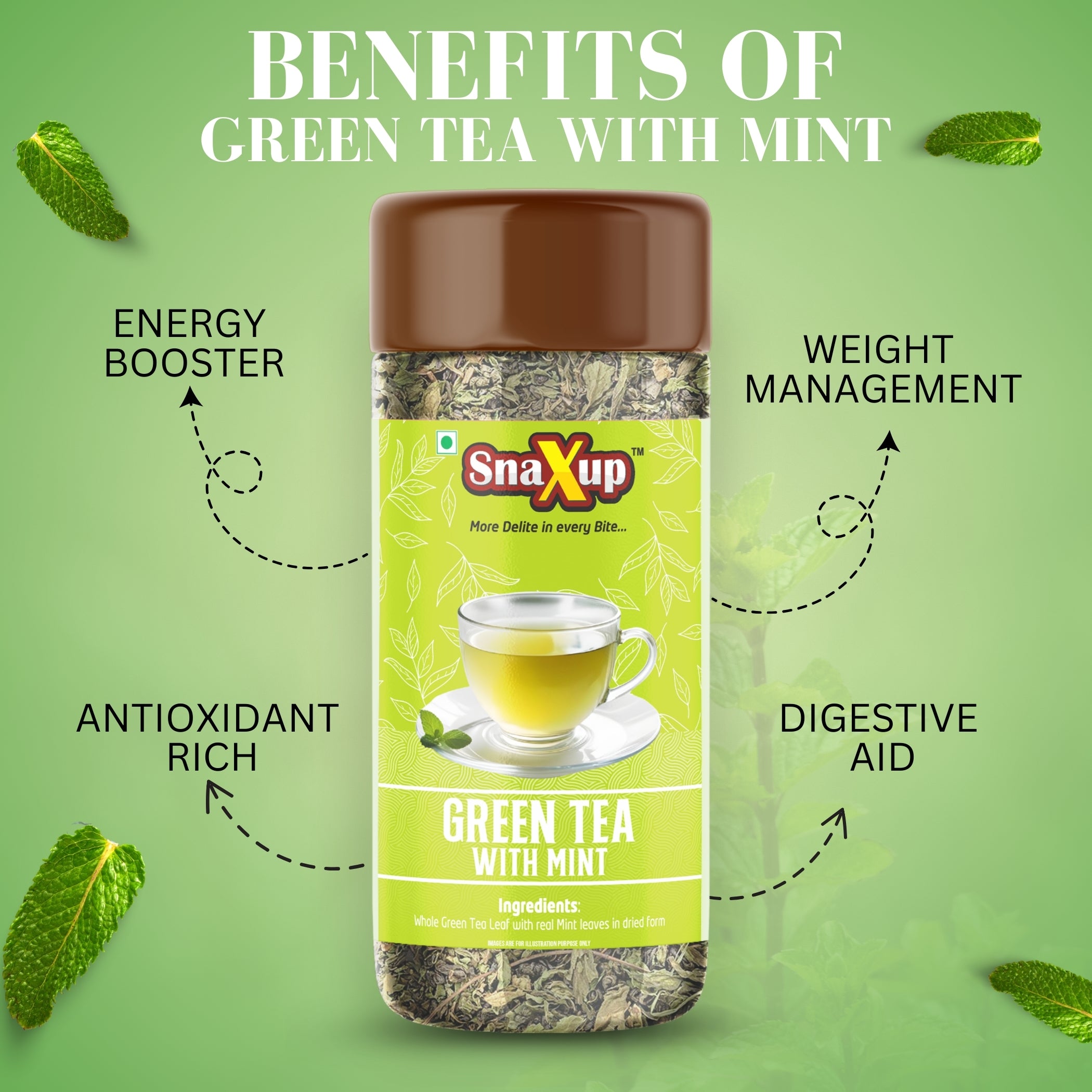 Green Tea With Mint Tea 100 g