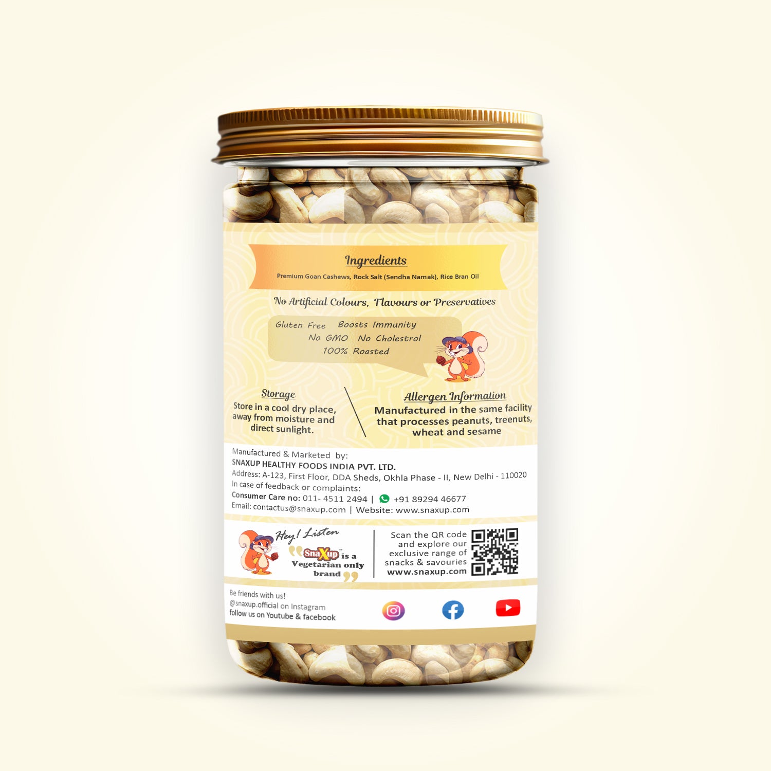 Classic Salted Cashews - Roasted 500 g