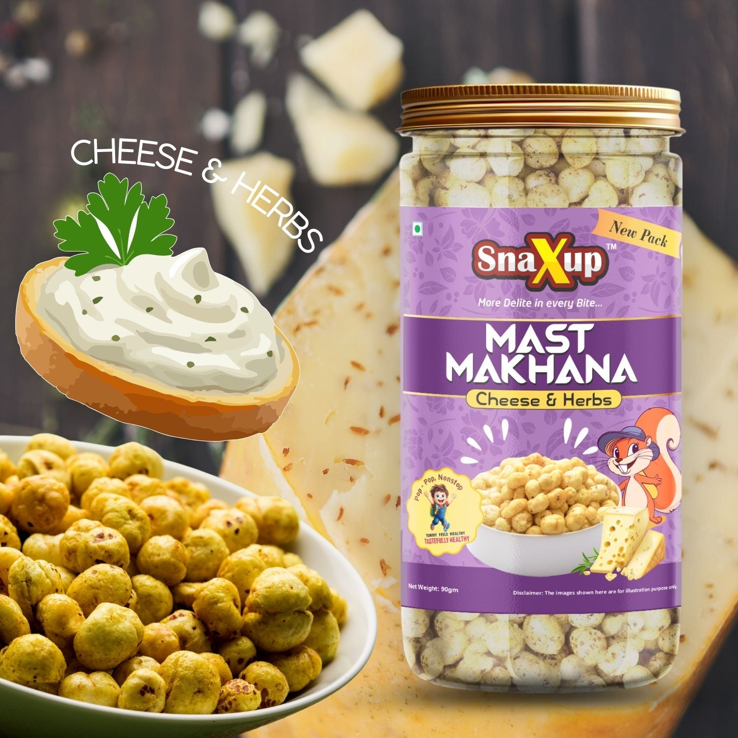 Mast Makhana Cheese & Herbs 90 g