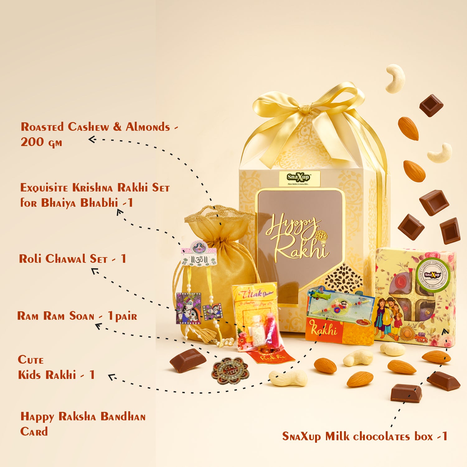 Rakhi Golden Gift Hamper
