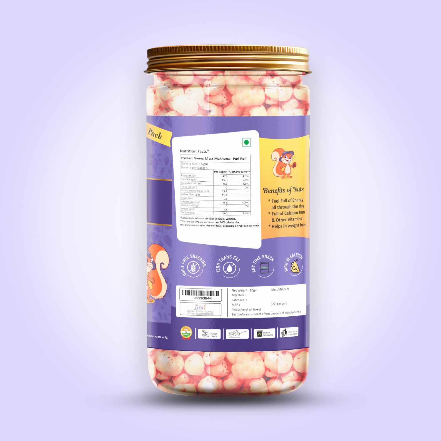 Mast Makhana Peri Peri 90 g