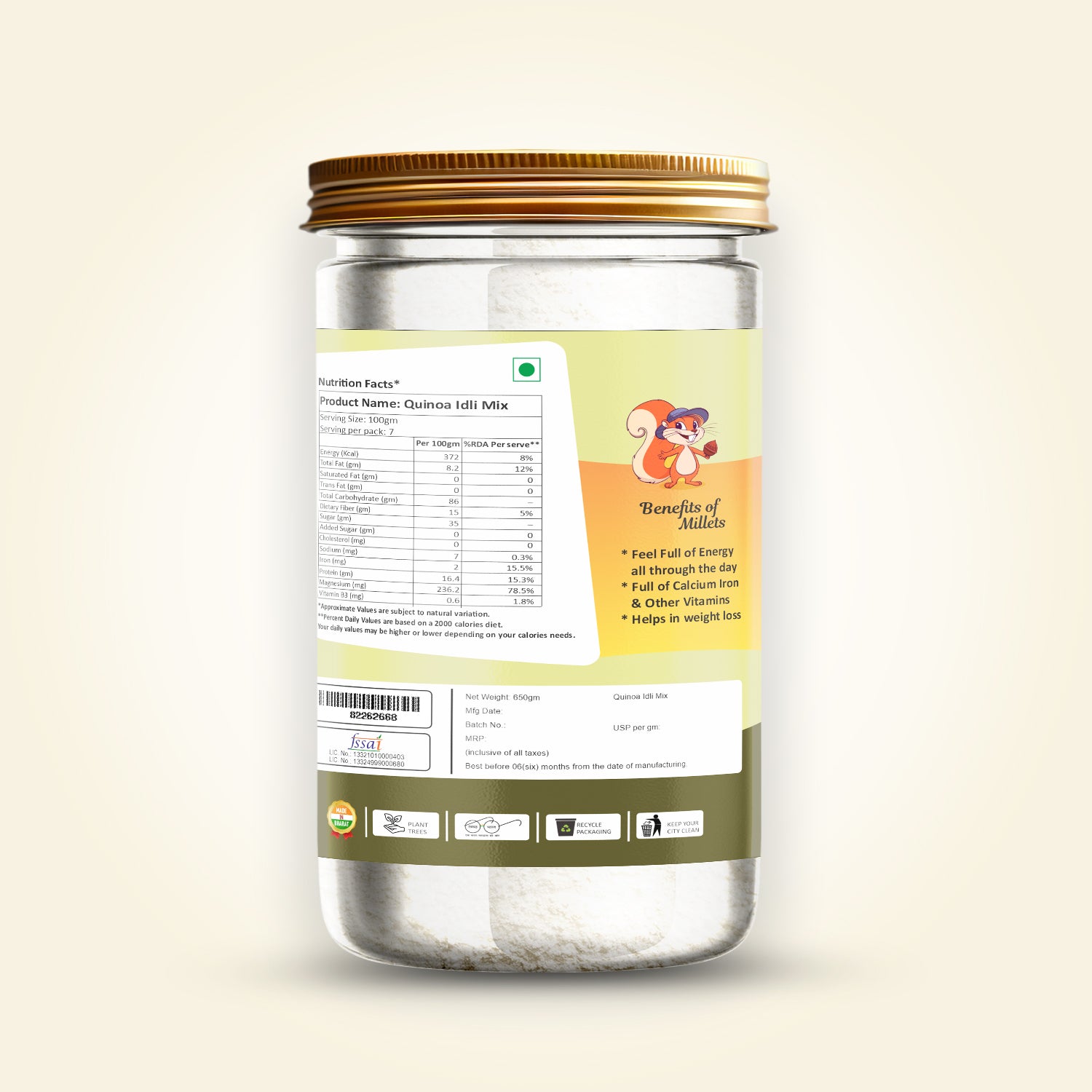 Quinoa Idli Mix 650 g