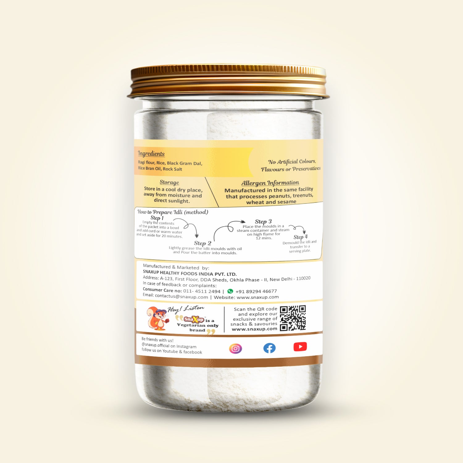 Ragi Idli Mix 650 g