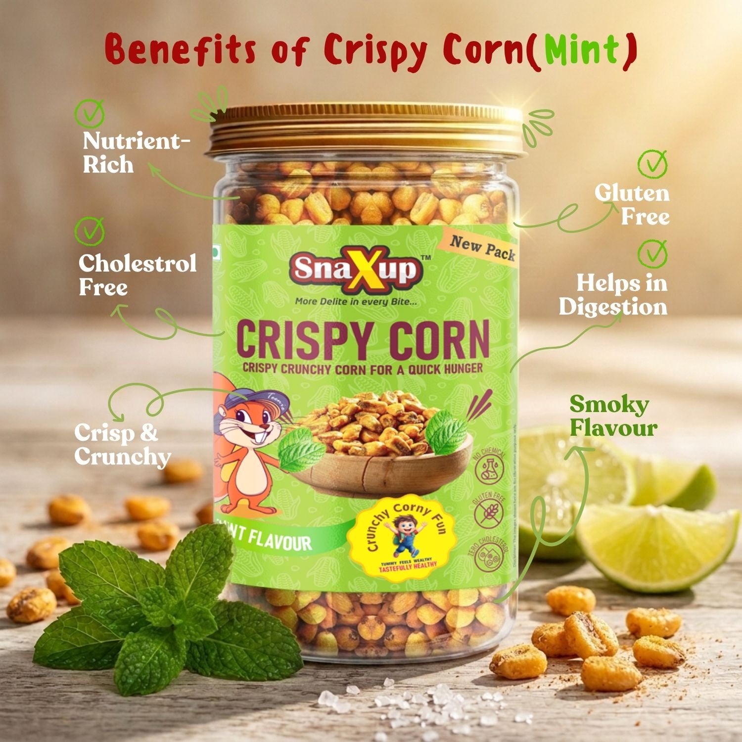 Crispy Corn Mint Flavour 500g