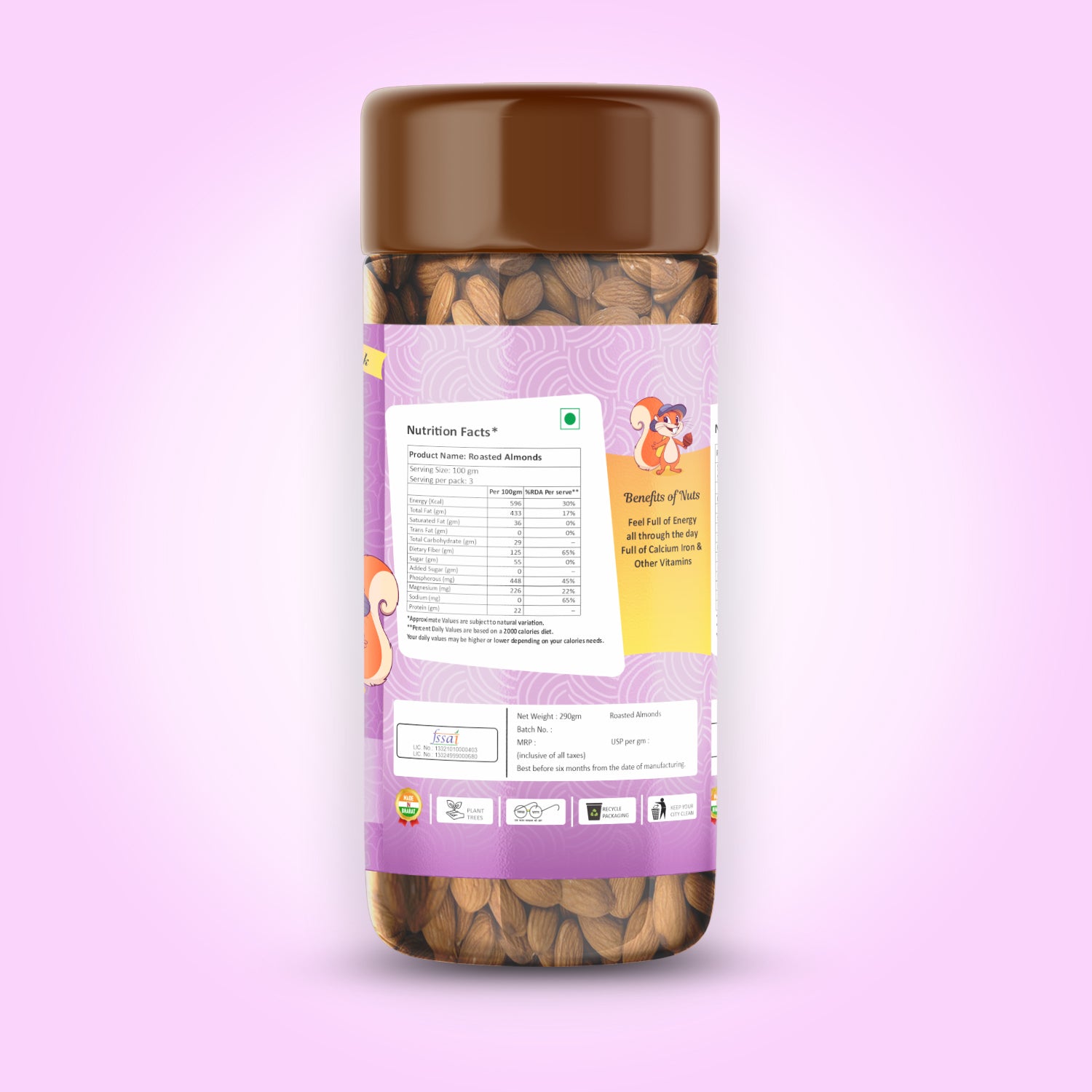 Roasted Californian Almonds 290 g