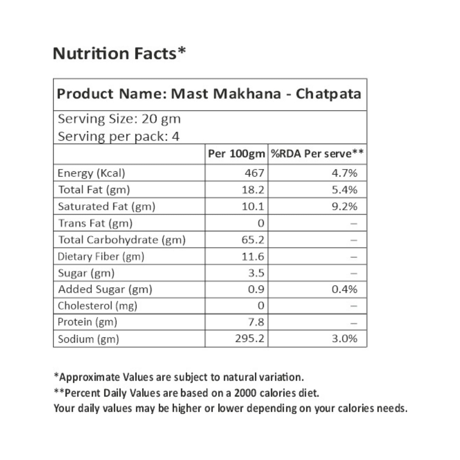 Mast Makhana Chatpata 80 g