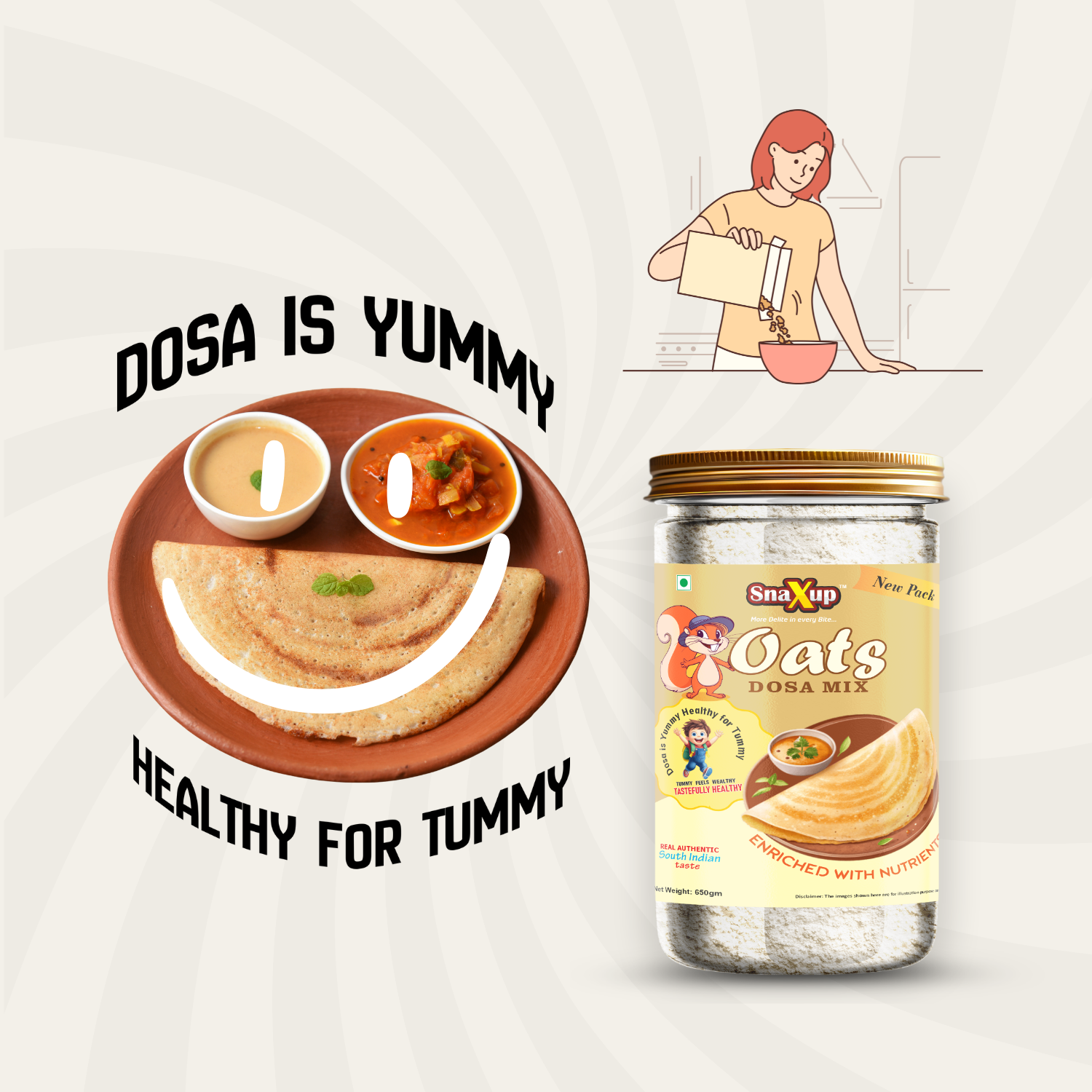 Oats Dosa Mix 650 g