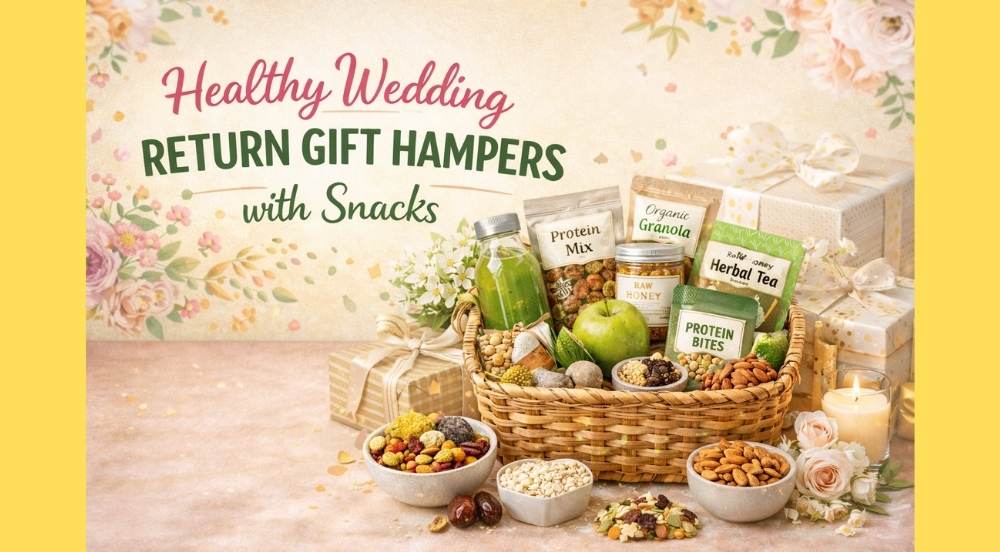 Healthy Wedding Return Gift Hampers with Snacks