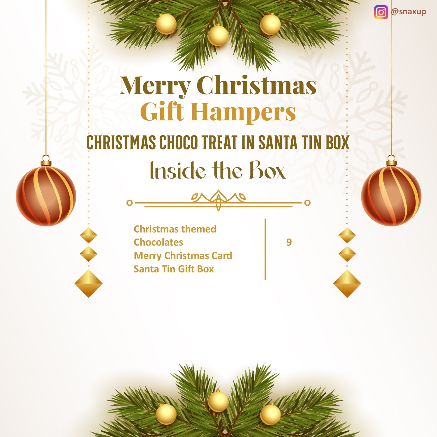 Christmas Choco Treat in Santa Tin Box