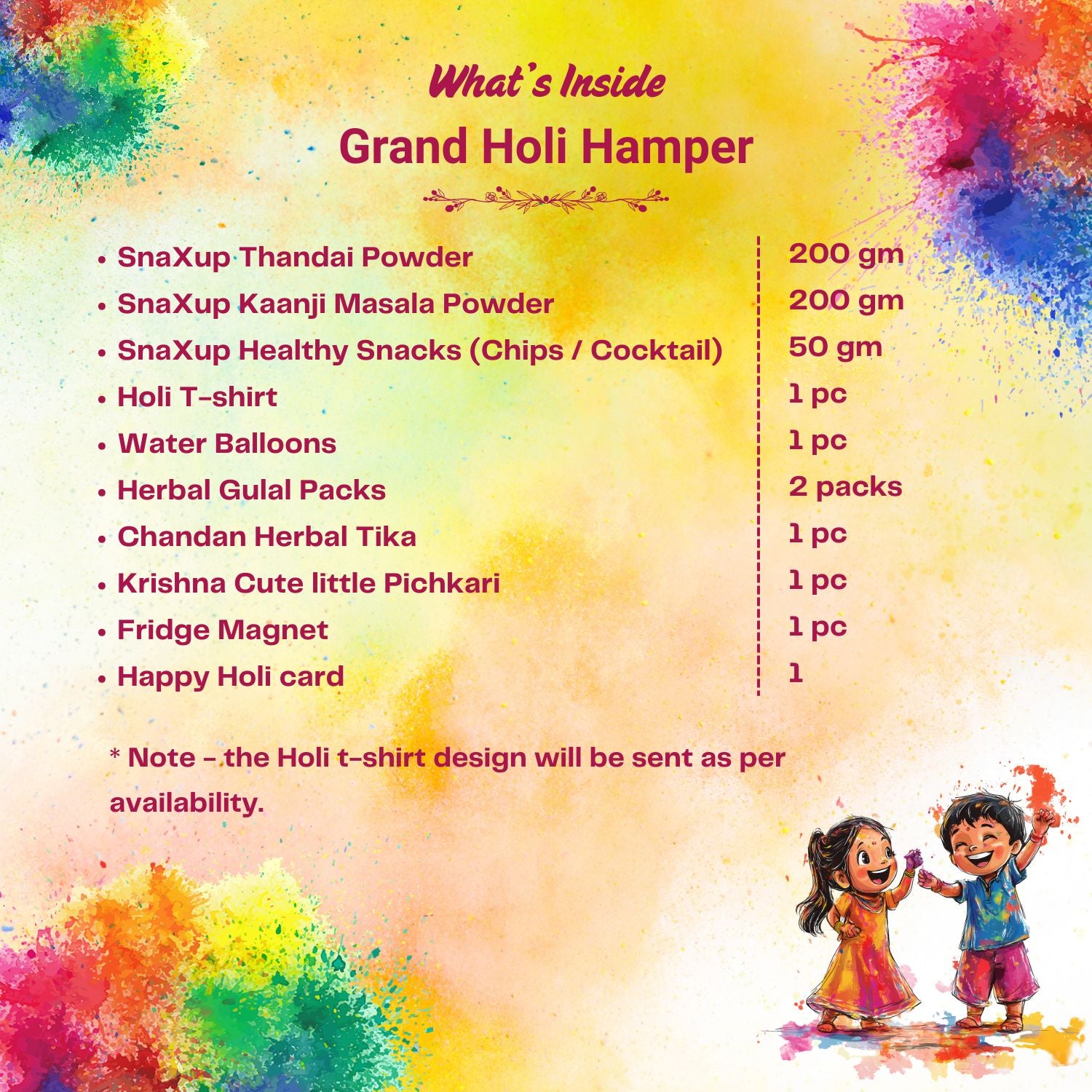 Grand Holi Color Hamper