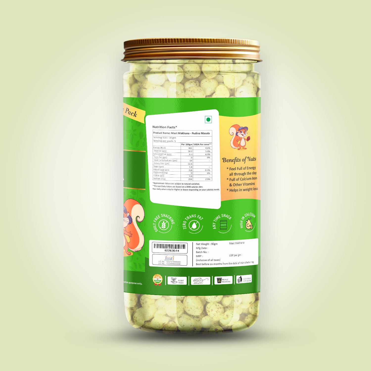 Mast Makhana Pudina Masala 90 g