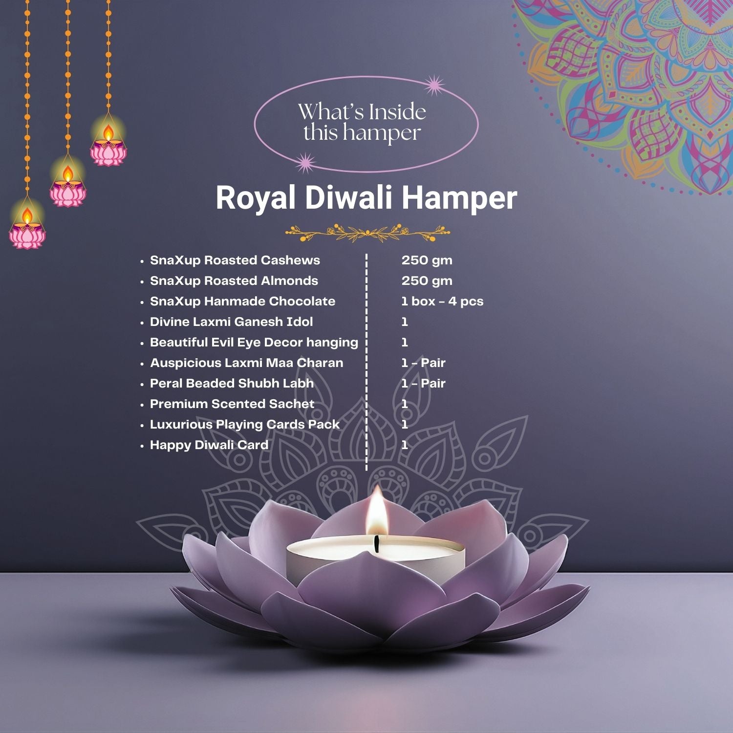 Luxury Diwali Gift Box - Royal Diwali Hamper