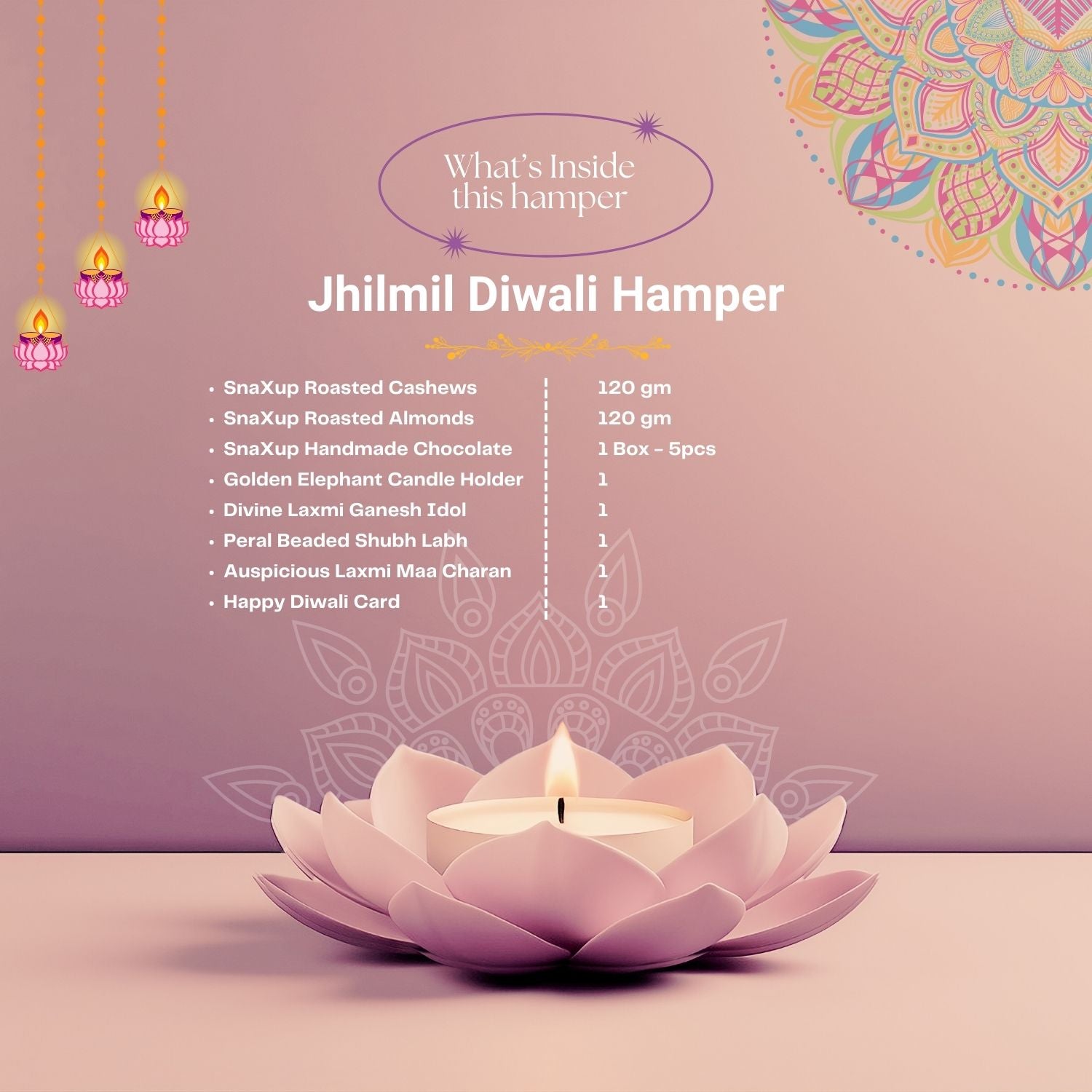 Luxury Diwali Gift Box - Jhilmil Diwali Hamper