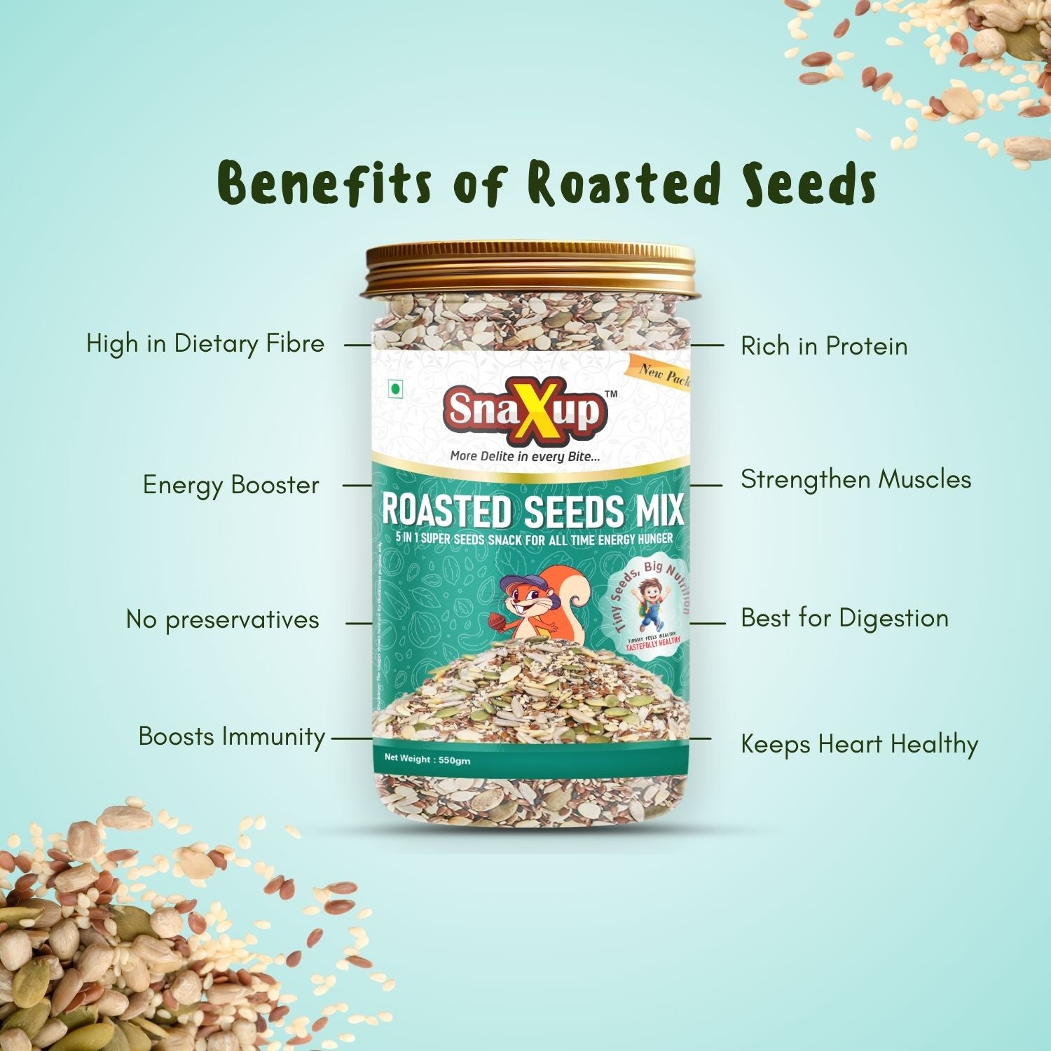Roasted Seeds Mix 550 g