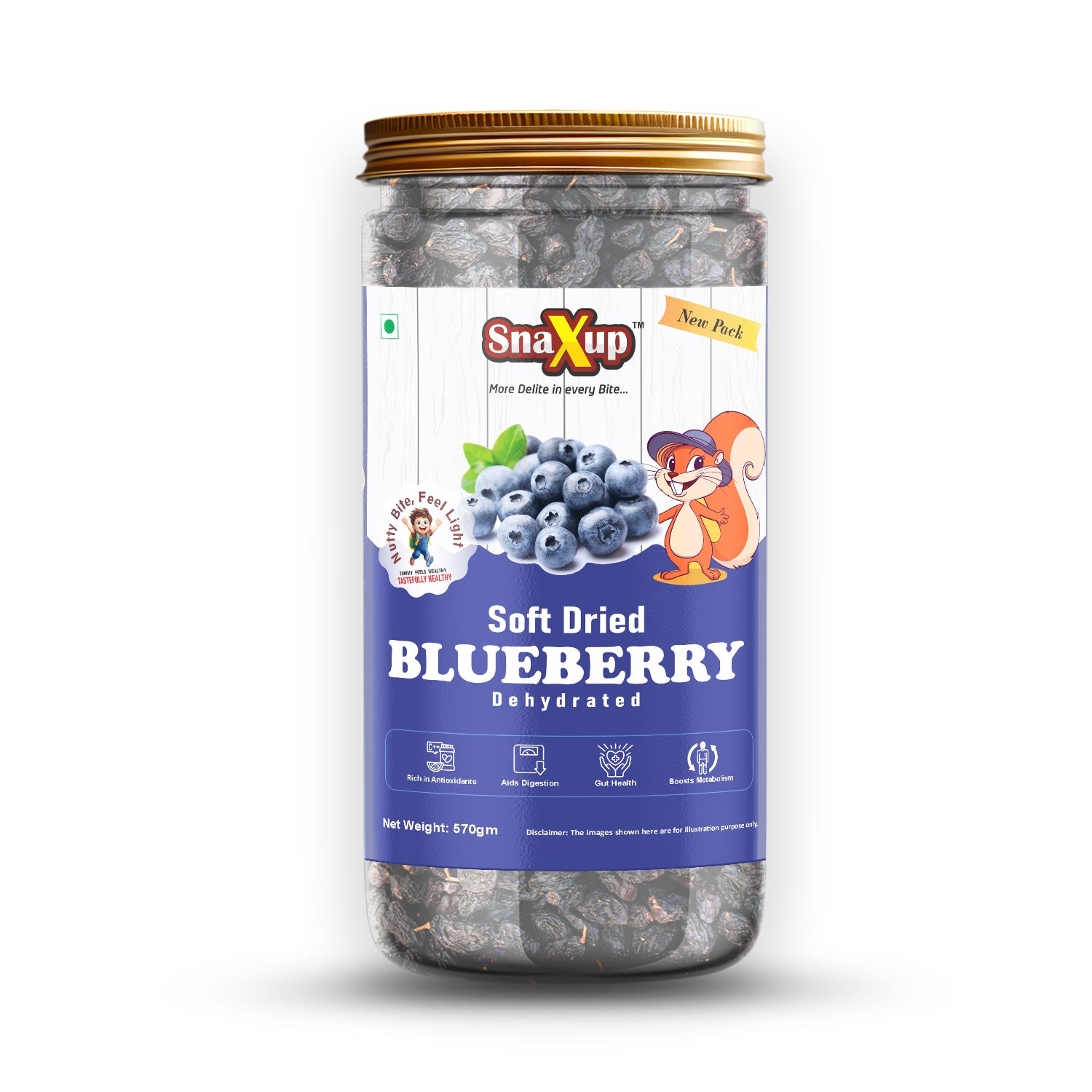 Premium Dried Californian Blueberries 570 g