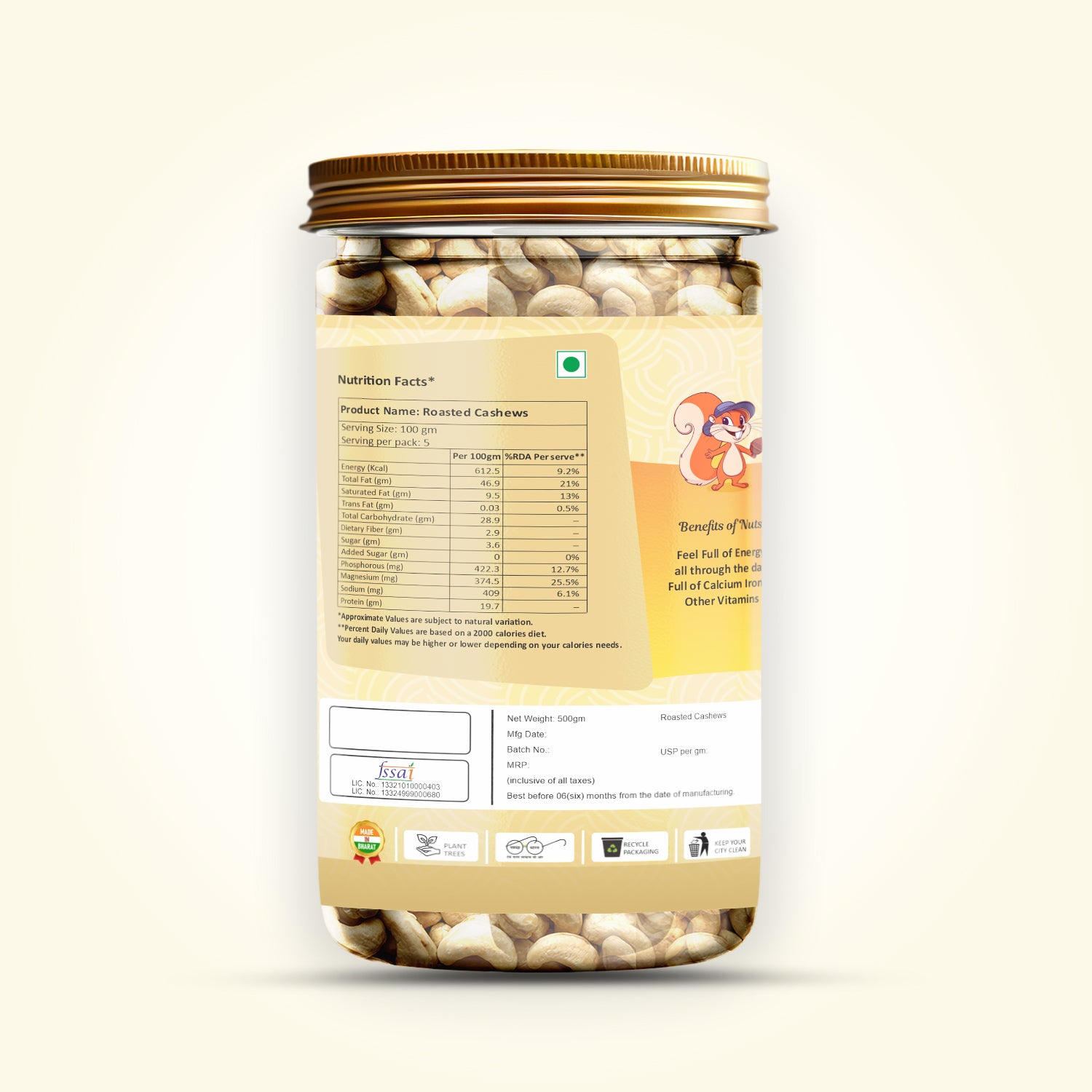 Classic Salted Cashews - Roasted