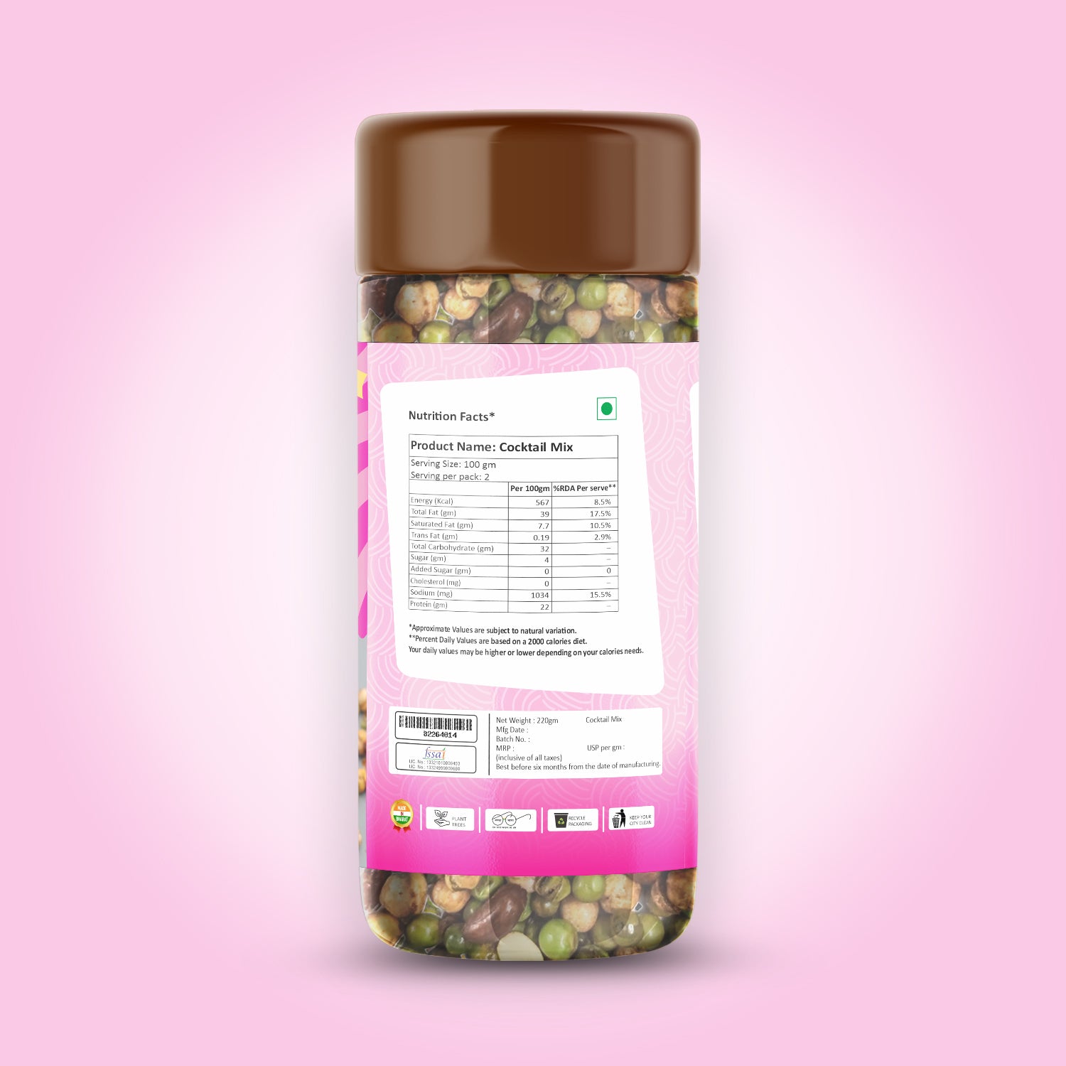 Cocktail Mix Namkeen Snacks 220 g