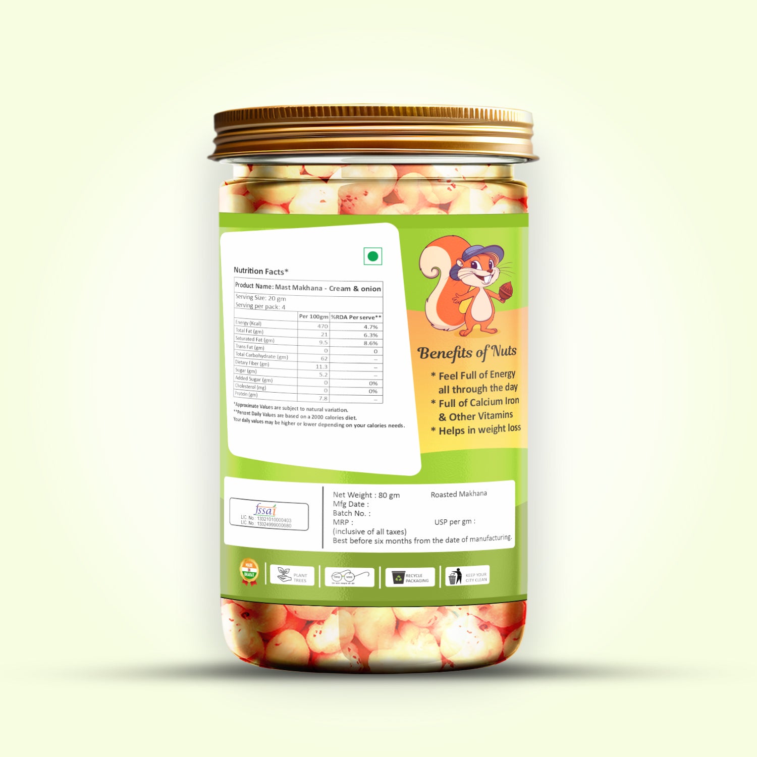 Mast Makhana Cream & Onion