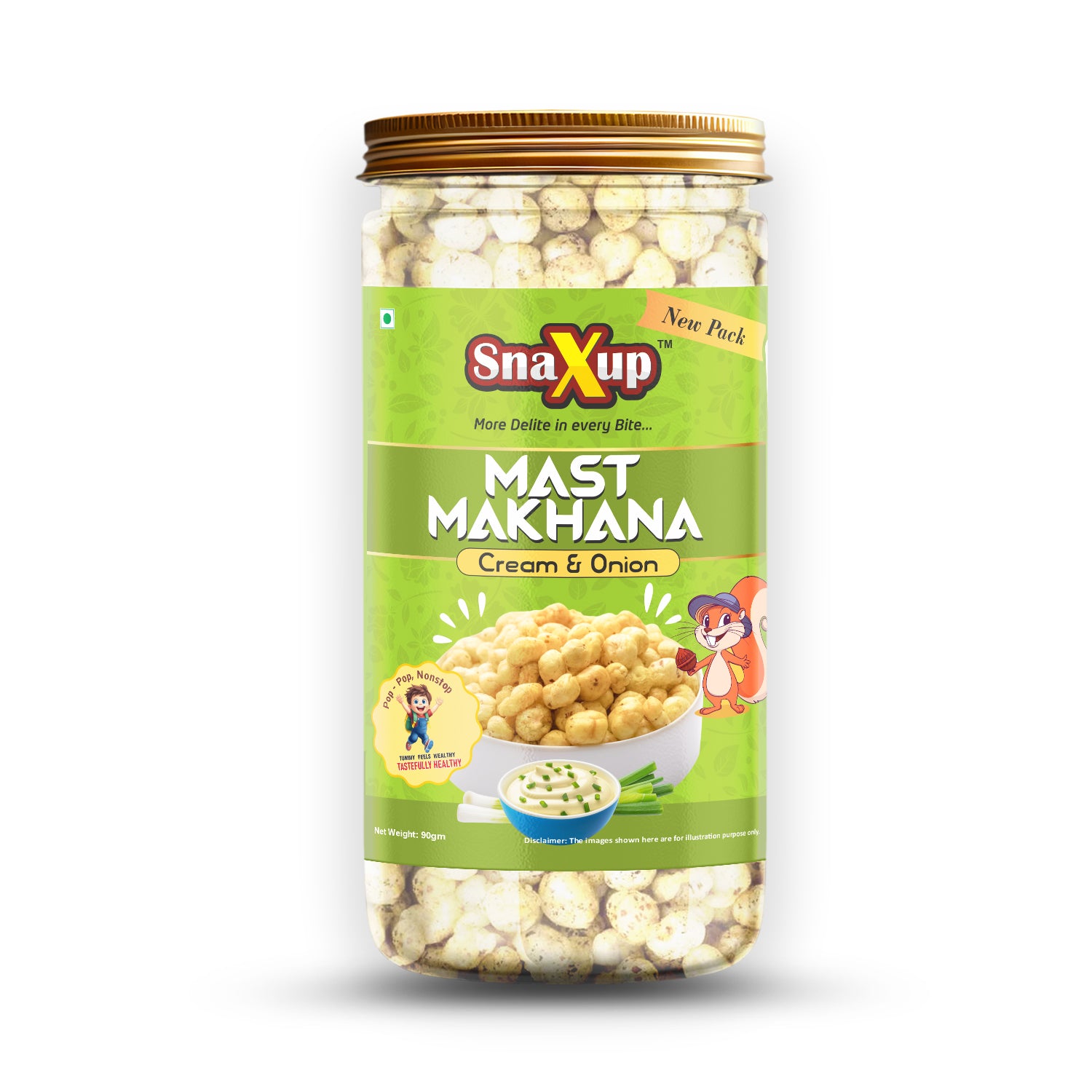 Mast Makhana Cream & Onion 90 g
