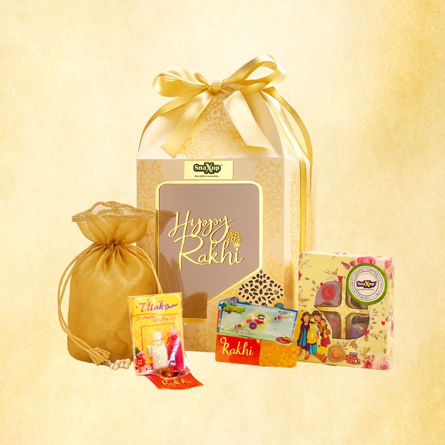 Rakhi Golden Gift Hamper