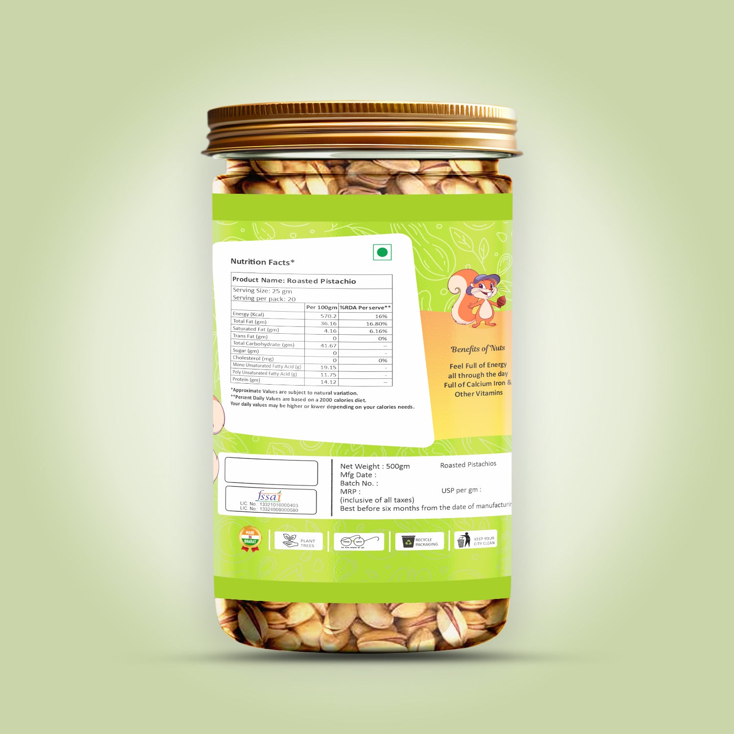 Premium California Roasted Salted Pistachios