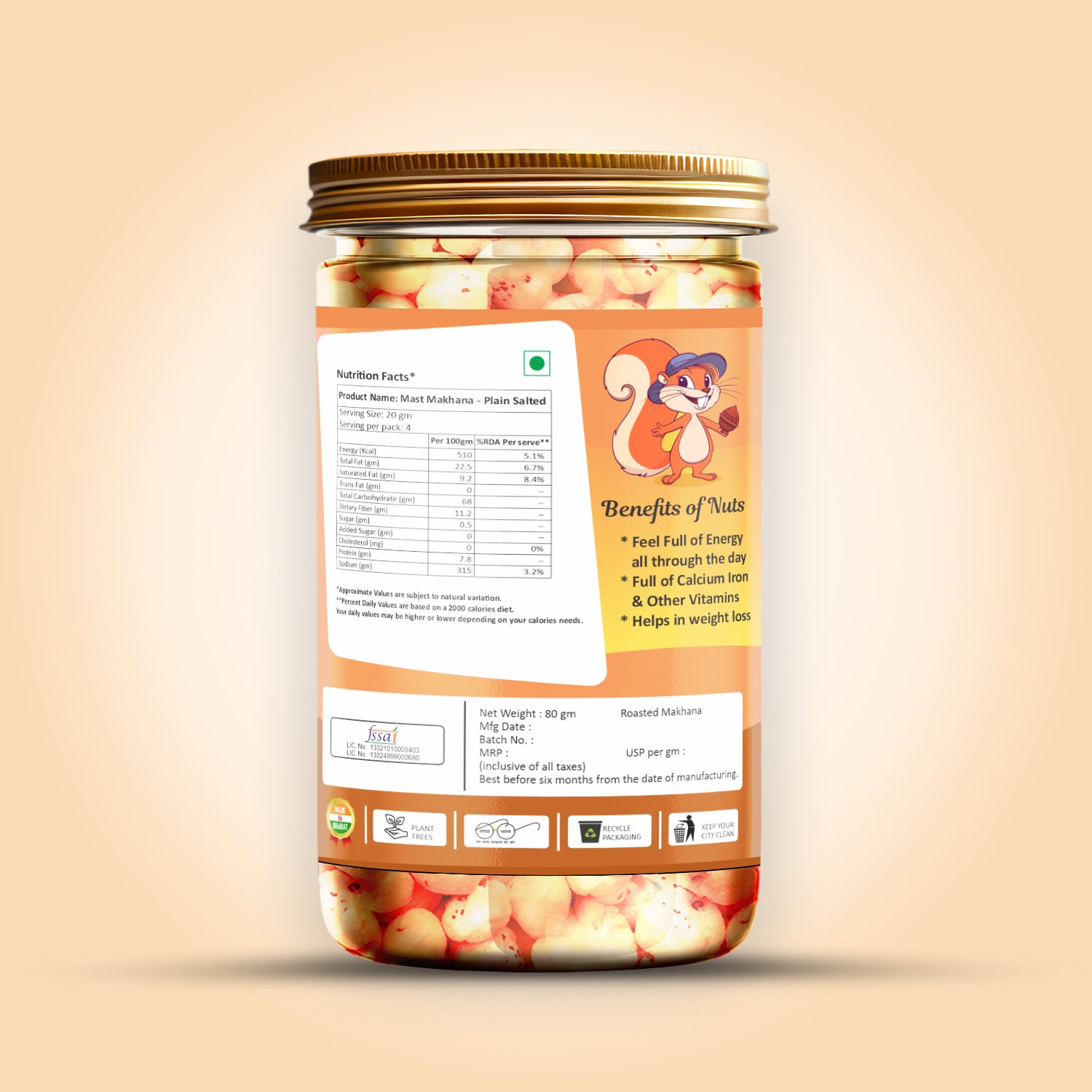 Mast Makhana Plain Salted