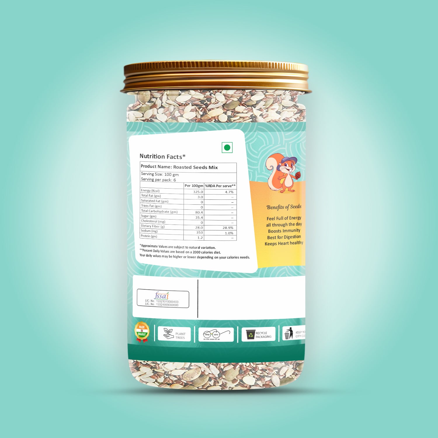 Roasted Seeds Mix 550 g