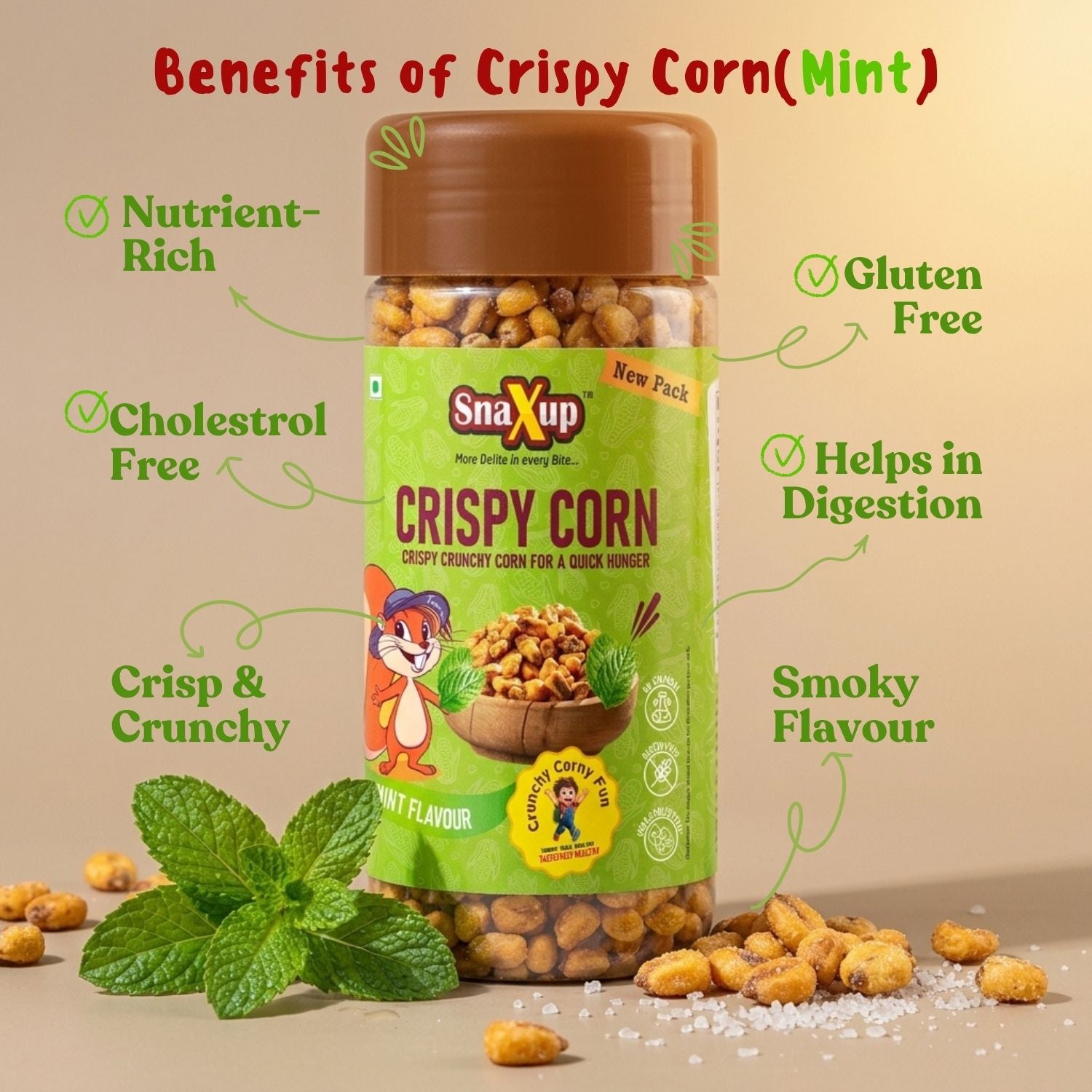 Crispy Corn Mint Flavour 200g