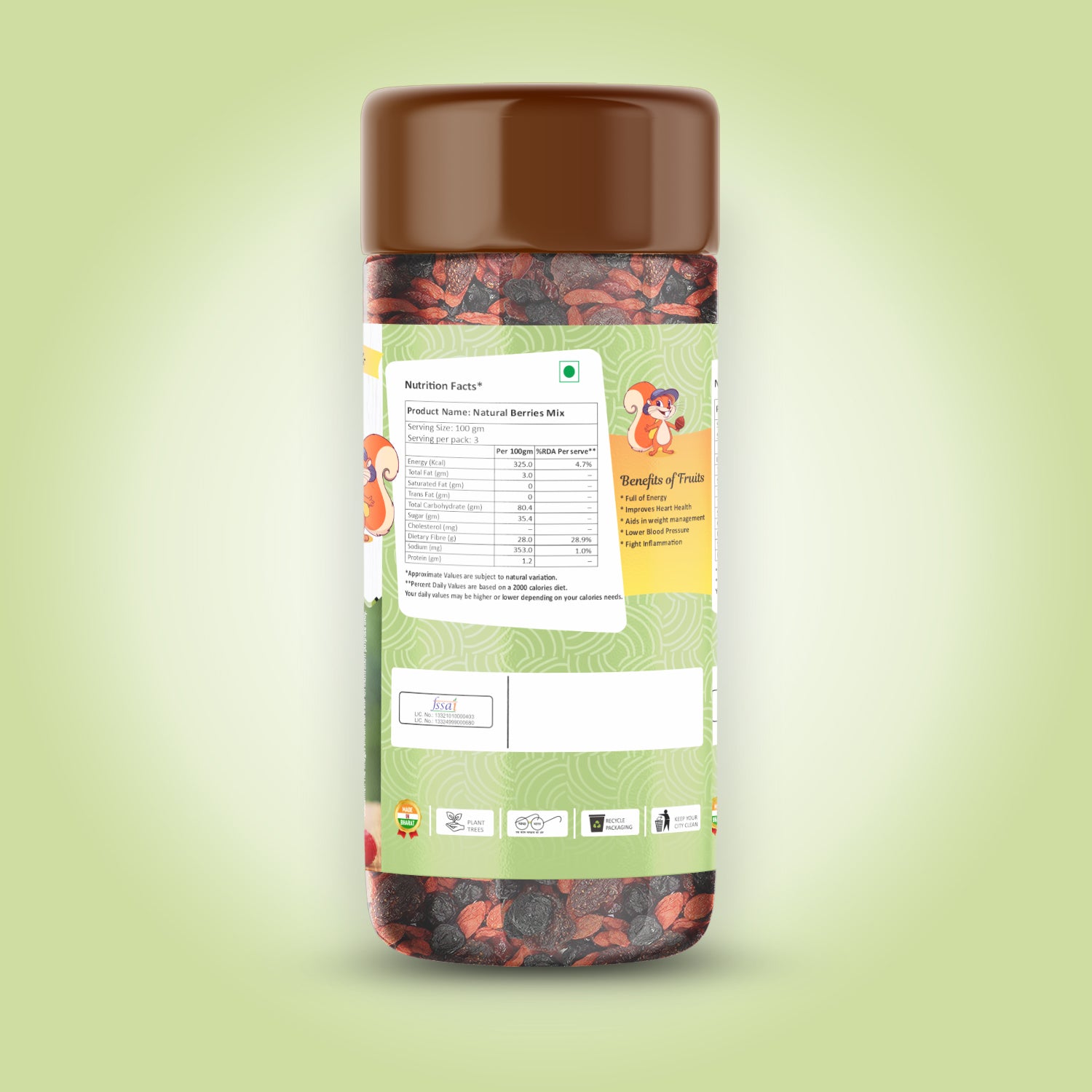 Natural Berries Mix 300 g